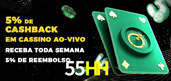 Promoções do cassino ao Vivo 55HH